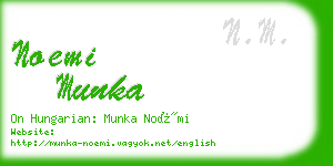 noemi munka business card